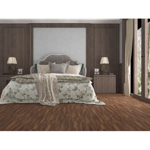 Luxury Vinyl Click-Lock Flooring - Mulled Oak